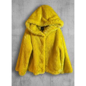 ZARA‎ TRF Women’s Faux Fur Hooded Coat